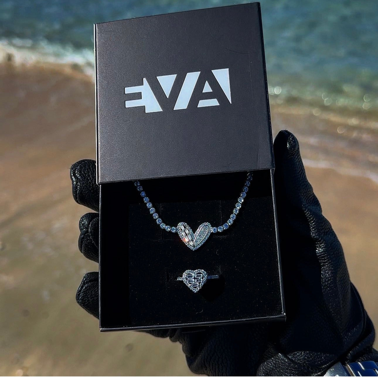 Heart Stone Bileklik Silver